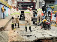 La Empresa de Servicios Públicos de Guarne entrega reporte del daño generado al ingreso del municipio.