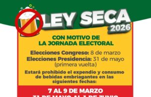 Alcaldía de Guarne restringe el expendio y consumo de bebidas embriagantes entre el 7 y el 9 de marzo.