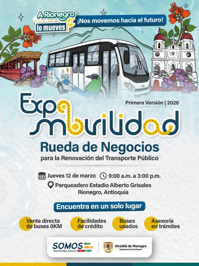 Rionegro acelera la modernización del transporte público con ExpoMovilidad, la gran rueda de negocios para renovar la flota.