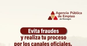 Alcaldía de Rionegro alerta sobre intentos de fraude en falsos procesos de empleo.