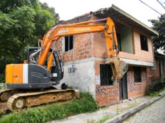En Guarne fueron demolidas dos viviendas señaladas de ser focos de inseguridad.