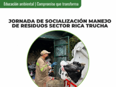 La E.S.P realizó Jornada de Socialización en Manejo de Residuos en el sector Rica Trucha.
