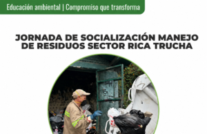 La E.S.P realizó Jornada de Socialización en Manejo de Residuos en el sector Rica Trucha.