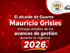 Alcalde Mauricio Grisales presentó balance del primer semestre de 2026.